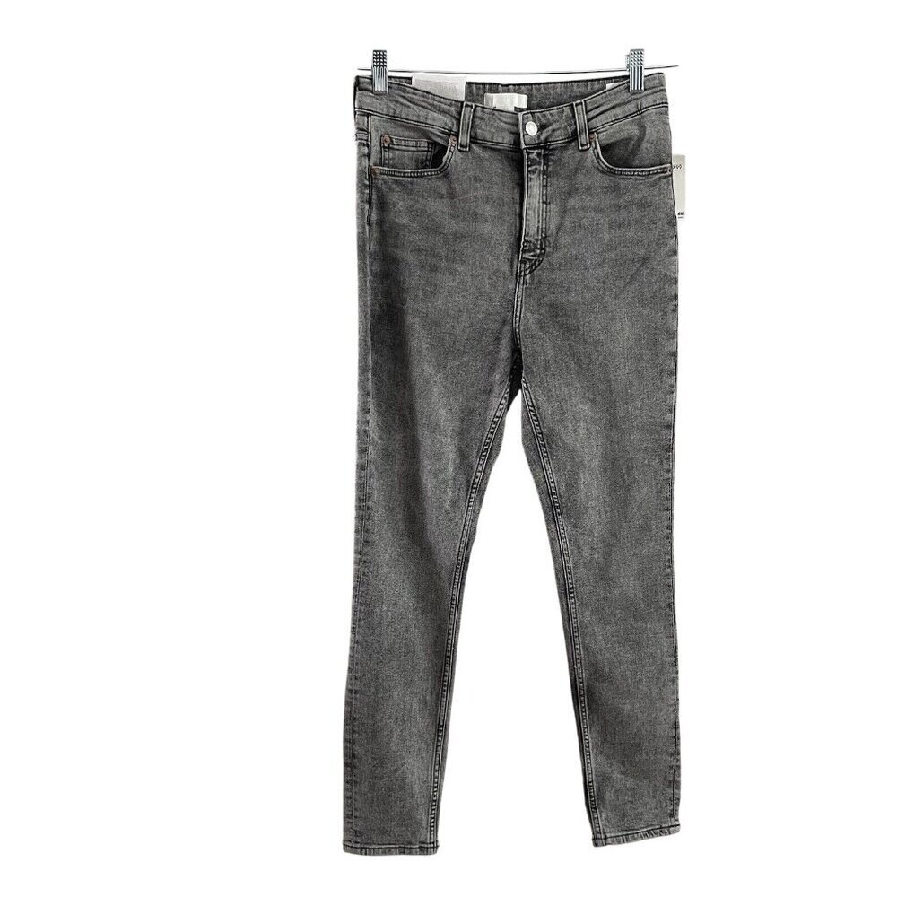 Classic Women's High-Rise Gray Skinny Jeans